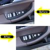 Наклейка с отделкой рамки кнопок подъема стекла окна автомобиля в стиле карбонового волокна для BMW X3 X4 G01 G02 2018    Автомобиль