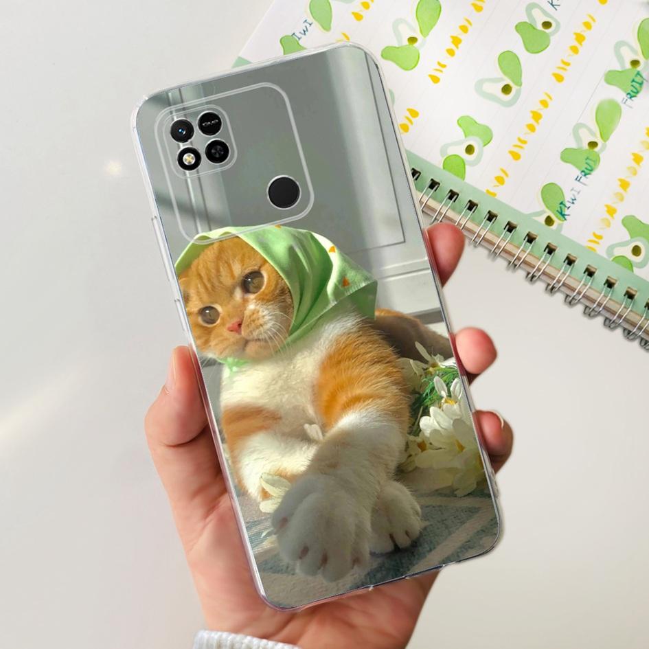 For Xiaomi Redmi 10A Case New Fashion Flower Butterfly Transparent Silicone Cover For Xiomi Redmi 10A Funda Redmi10a 10 A Bumper