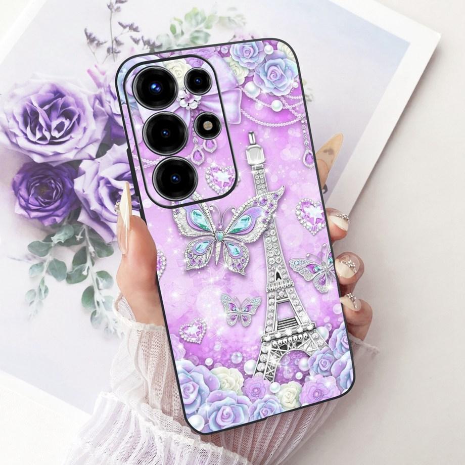 For Itel S26 Ultra Super 26 Ultra 26Ultra Phone Case Soft Black Silicone Cover Butterfly Dragon Cat Floral Painting Bumper Funda
