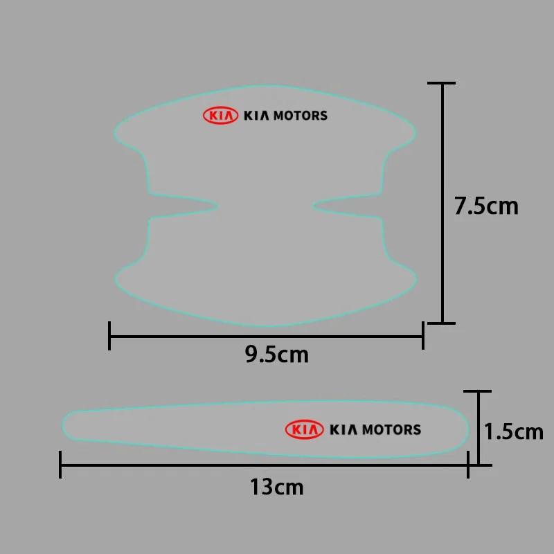 AHM1 Transparent Car Door Handle Bowl Sticker Anti-collision Strip for KIA Ceed Sportage Optima Picanto K5 K9 Sorento Rio Accessories