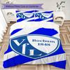 Постельное белье с узором VfL Bochum 1848 Комплект одеял Покрывало Наволочка Домашний Декор Подарок на День Рождения (1 пододеяльник + 2 наволочки без наполнителя)98