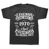 54th Birthday Tee Vintage Legends Born In 1970 54 Years Old Tee Tops Round Neck Fashion Tshirt Clothing Casual Basic T-shirts