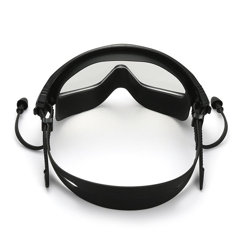 Противотуманные очки для плавания в большой оправе HD для взрослых, мужчин и женщин, водонепроницаемые очки для плавания, очки для дайвинга, серфинга, водного спорта