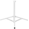 Parasol Stand White Steel for 25 32 mm Pole
