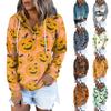 Women's Casual Fashion Print Long Sleeve Pullover Hoodies Sweatshirts
