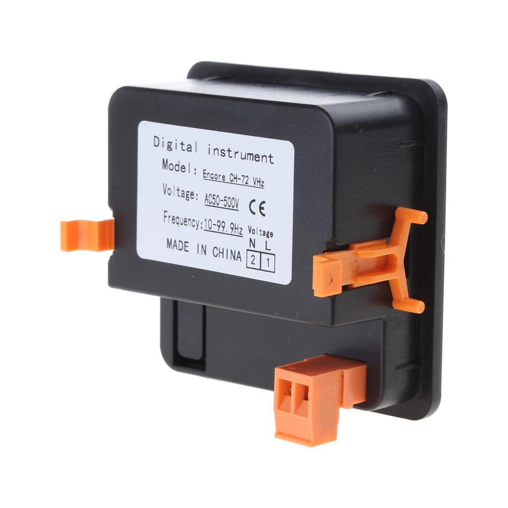 Цифровой вольтметр HZ-Meter Панельный вольтметр Частота LED Дисплей AC50-500V 10-99.9HZ Встроенная установка Компактный размер