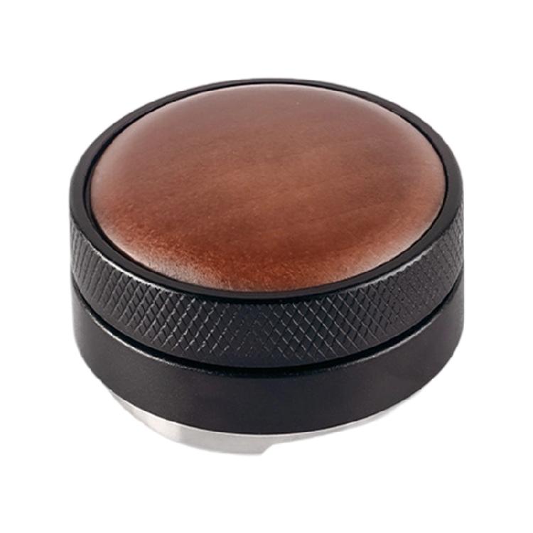 Coffee Grounds Leveler Real Wood Stainless Steel Materials Quick Setup Coffee Powder Leveler Tool for Espresso Machines