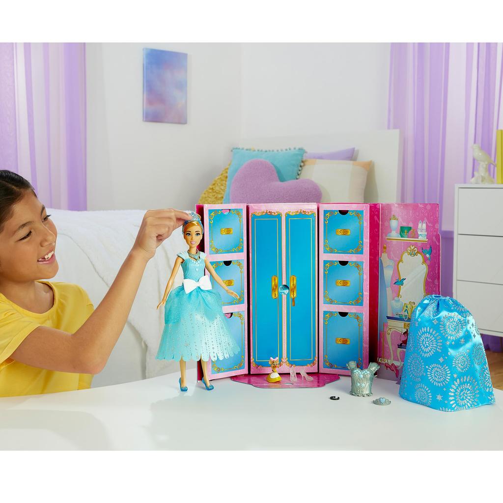 Princess Secret Dress Up Cinderella Dress Up with Accessories for 3 age and seniors Blue JCR96 Disney/Disney Doll/House