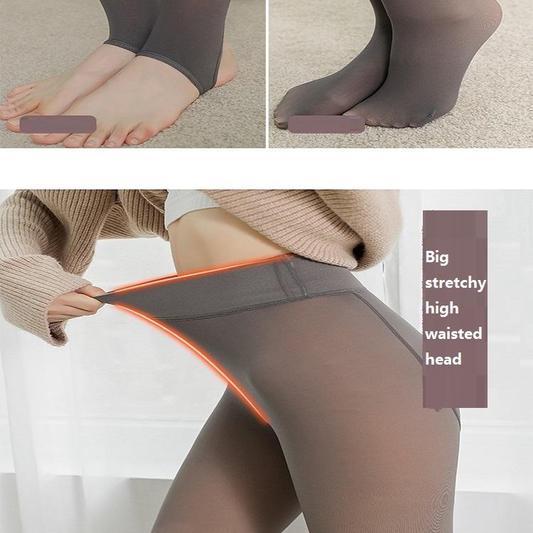 Модные женские безупречные ноги, искусственные полупрозрачные теплые колготки, женские колготки, удобные леггинсы
