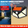 100LED Garden Lamp Courtyard Wall Lamp Solar Landscape lampWaterproof Motion Sensing Solar Street Lamp