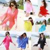 Women Chiffon Sexy Swimwear Beachwear Summer Vacation Kaftan Summer Sarong Dress Cover Up