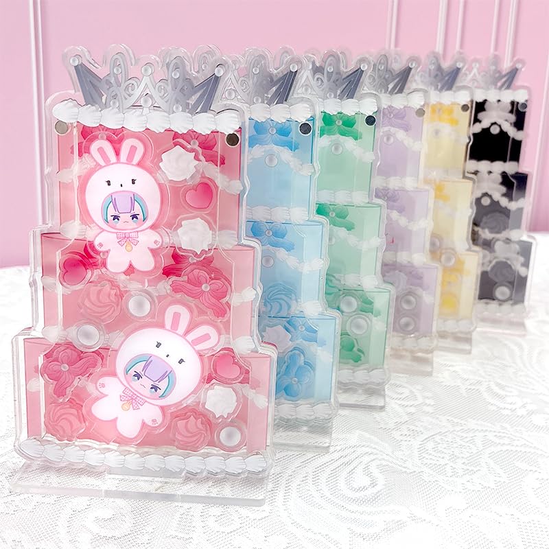 Acrylic Frame Acrylic Stand Figure Altar Birthday Celebration Acrylic Easy Assembly Magnet Red Otaku Anime Merchandise Decoration [Cake]
