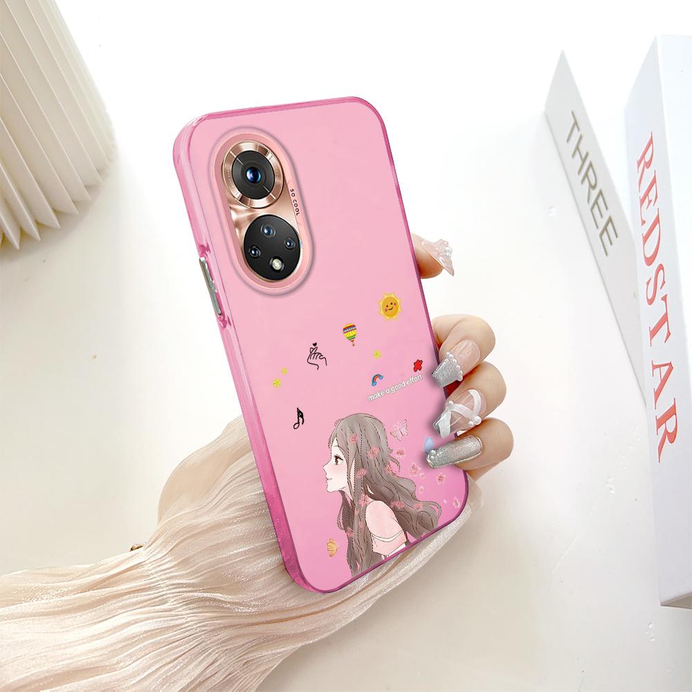 Раскрашенный узор, разноцветный, серебристый, двусторонний твердый корпус, противоударный противоударный чехол для телефона для Huawei Honor Infinix Tecno iPhone