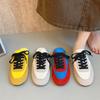 European and American Color Matching Bag Head Half Slippers Women's Outer Wear 2025 Spring New Flat-bottomed Lazy One-pedal Muller Training Shoes