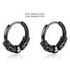 Small Ring Hoop Earrings for Men Women Fashion Vintage Filigree Earrings Silver Color Jewelry Beautiful Gifts