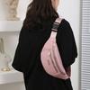 Unisex Waist Bag Adjustable Elastic Strap Zipper Closure Large Capacity Lightweight Outdoor Sports Fanny Pack Stall Owner Purse Outdoor Chest Bag