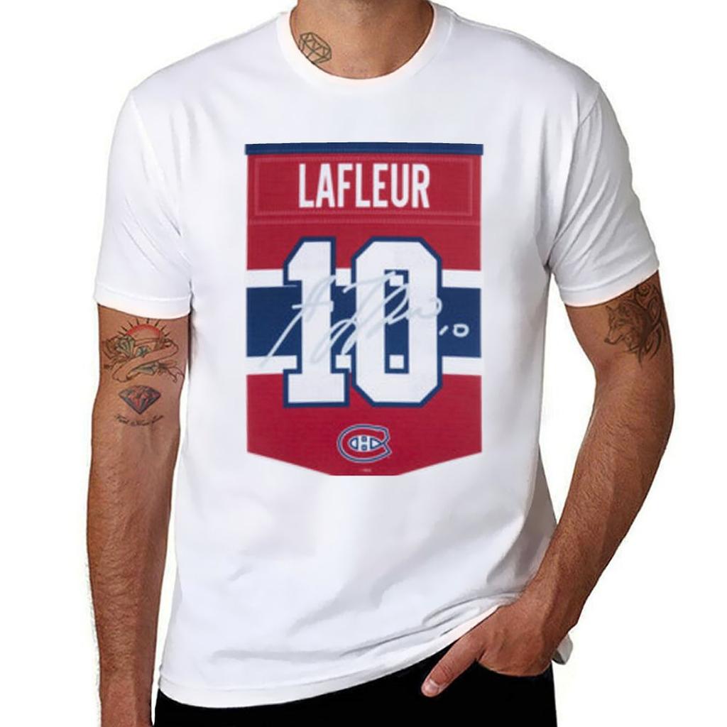 Guy Lafleur Tshirt Simple Line Art Print Tee