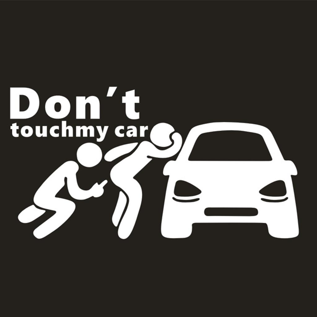 Creative Don't Touch My Car Car Sticker Decals - Funny Exterior Auto Decals for Car Window Accessories