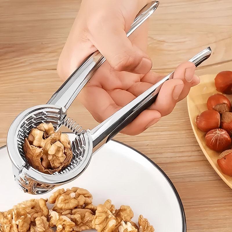 Многофункциональная нержавеющая сталь Орехокол Открывалка и Овощечистка Кухонный орехокол Инструмент для колки скорлупы Зажим Плоскогубцы Крекер