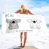 Cute Koala Print Beach Towel - Super Soft Absorbent Towel for Animal Lovers,Fun and Adorable Design for Everyday Use and Comfort