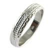 Silver (rhodium) 'Lien d'Amour' Silver Wedding Ring - 4 Mm