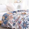New Bohemian Blanket Four Seasons Sofa Cushion Large Size Soft Cotton Blanket Multi-layer Gauze Cooling Quilt Bedspread Thin