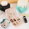Simple Design Travel Jewelry Box Mini Size Jewelry Storage Box Portable Earring Holder  Home Use