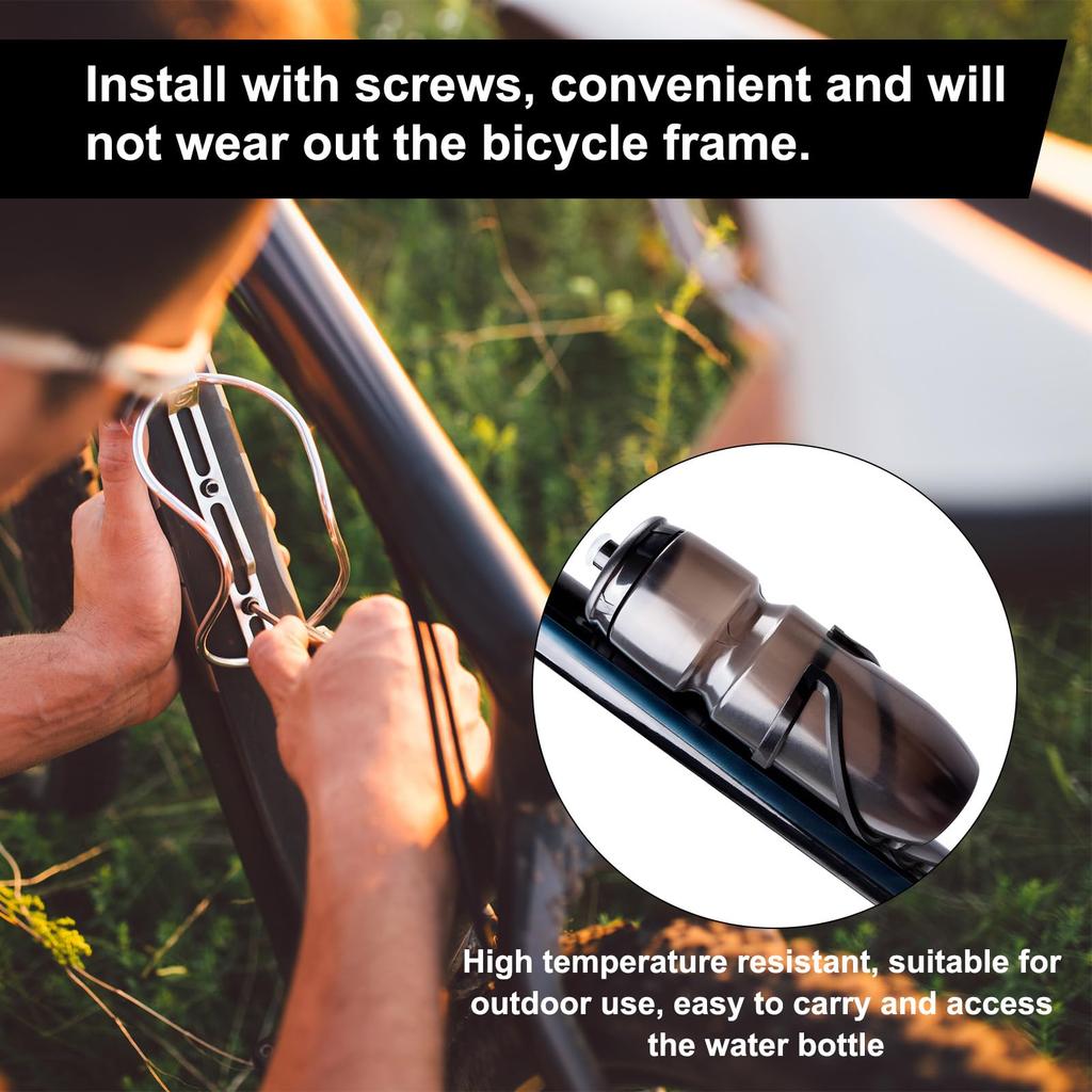 Gradient Color Bottle Cages Bicycle Water Bottle Holder MTB Road Bicycle Lightweight Cycling Bottle Bracket Bicycle Accessories