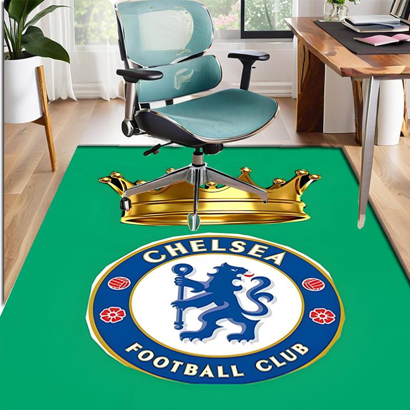 Chelsea F.C Pattern Rug, Indoor/Outdoor Mat, for Picnic, Gameroom, Bedroom, Office, Living Room, Home Decor Carpet, Birthday Gift