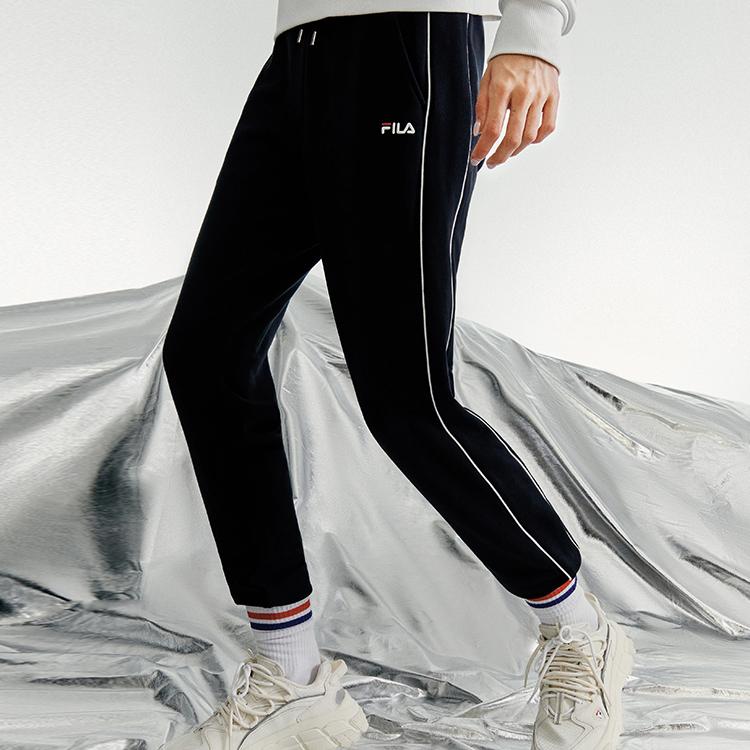 Fila Fusion Манжеты Баскетбольные Повседневные Вязаные Ретро Спортивные Штаны Женские Низ Черный T11W042611F-BK