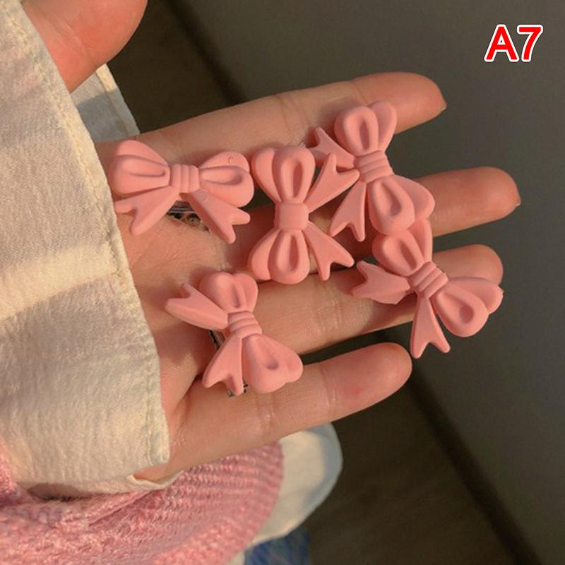 5 шт. такие милые девушки, розовая роза, сердце, бант, персик, мини-шпилька, набор, сладкие волосы