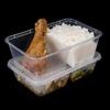 ZISIZ Two-Compartment Disposable Lunch Box