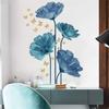 Butterflies Flower Wall Decal Floral Sticker Modern Removable Murals Art Decor for Kitchen
