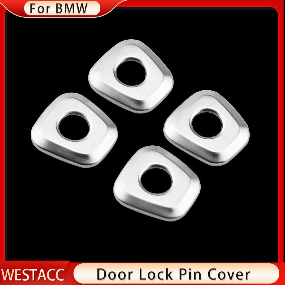 4 шт./компл. ABS хромированная ручка замка задней двери автомобиля, крышка, накладка, наклейка для BMW X1 F48 2016 2017 2018  