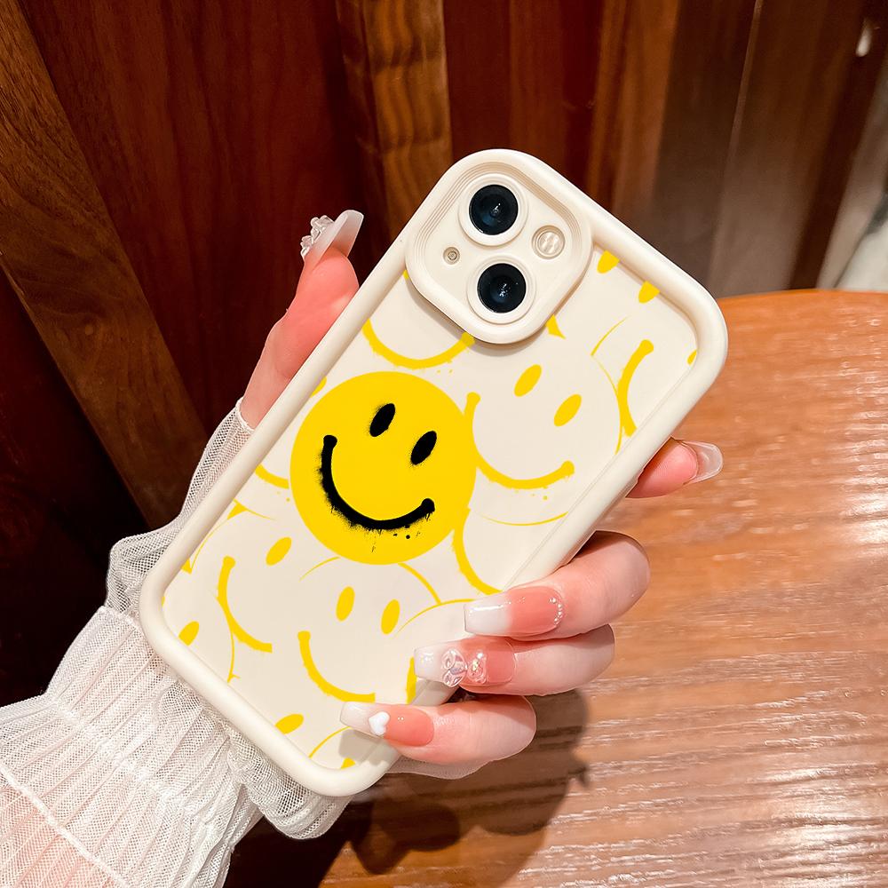 Мягкие силиконовые квадратные лестницы с мультяшным узором, полное покрытие, защита камеры, противоударный чехол для Huawei Honor Xiaomi Redmi Samsung