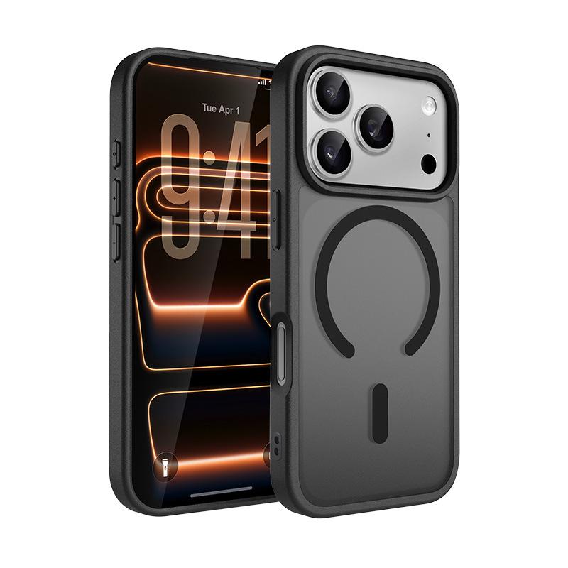 Матовый ударопрочный чехол для телефона Apple 17 Pro Max - Ощущение кожи, В наличии