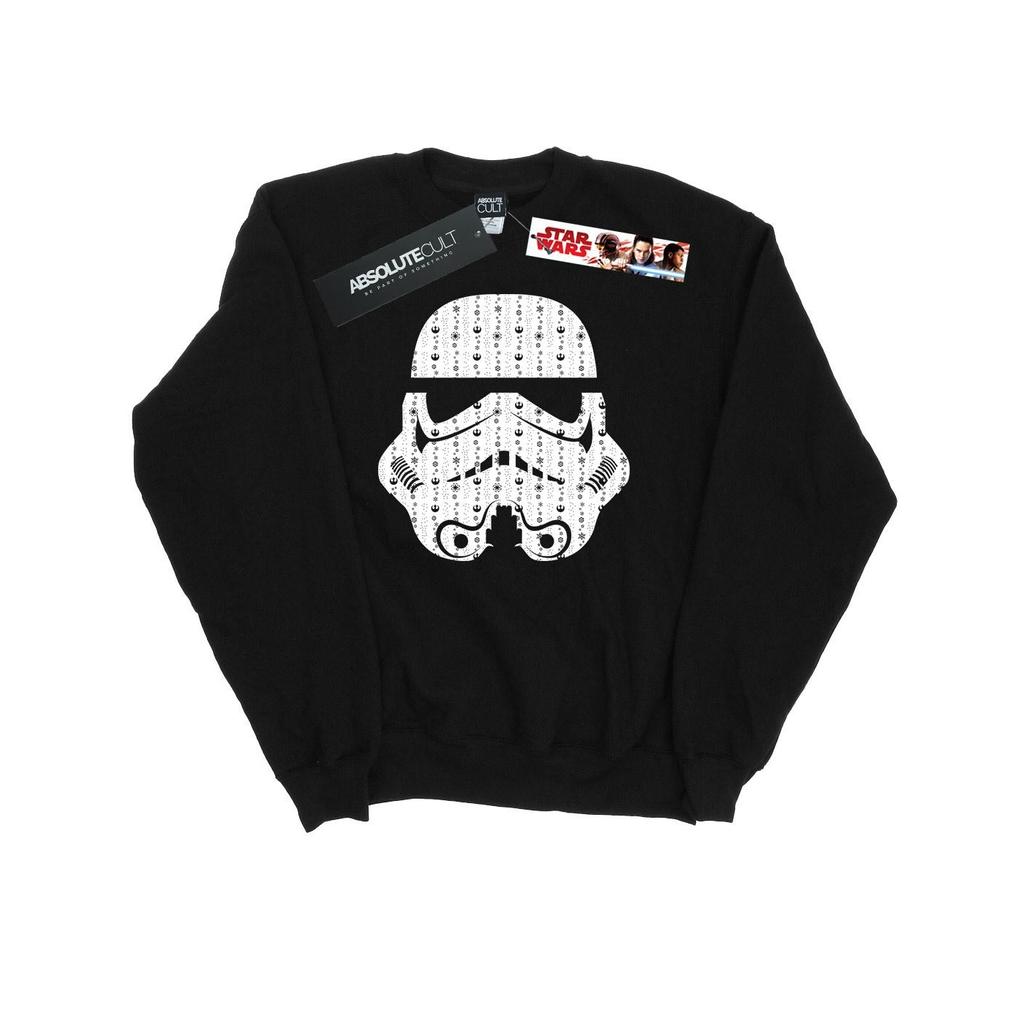 Star Wars Mens Christmas Stormtrooper Helmet Sweatshirt