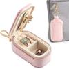 Mini Portable Jewelry Box with Keychain Earrings Necklace Ring Storage Box Velvet Travel Organizer Jewelry Case Hanging