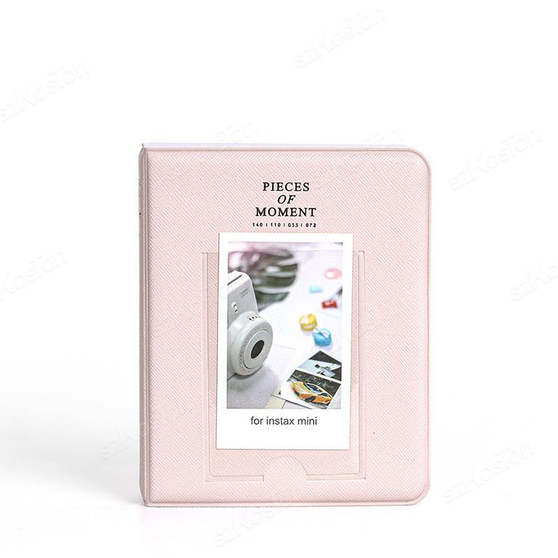 3-дюймовый портативный фотоальбом 64 кармана Instax Mini Переплет из ПУ-кожи Альбом для фотокарточек для камеры Fujifilm Instax Mini 12//11/9