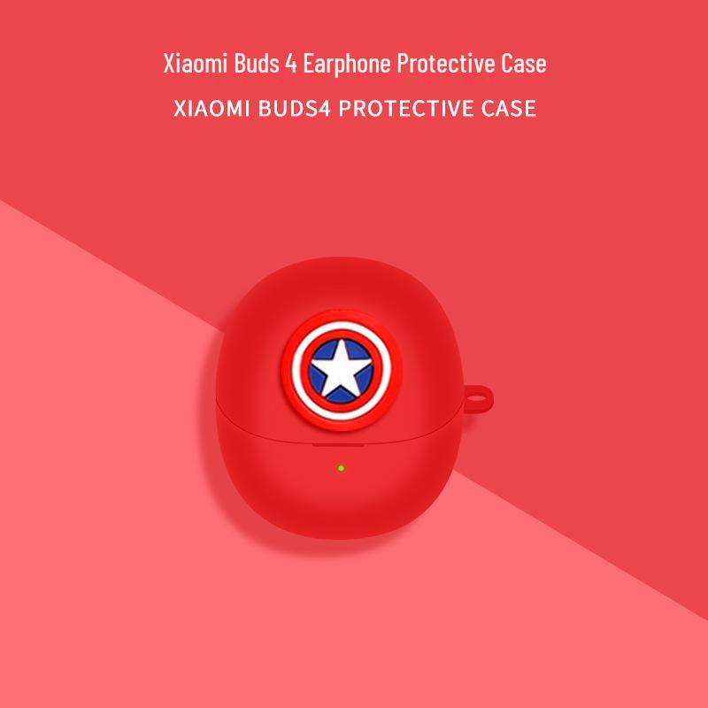 Xiaomi Buds 4 Silicone Protective Case - Anti-Fall Wireless Earbuds Cover