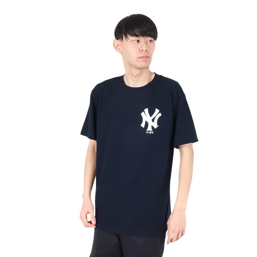 Fanatics Футболка с логотипом MLB темно-синяя с коротким рукавом