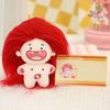 11cm Naked Doll Deciduous Toy Colorful Fluffy Hair Plushies Teeth 12-Constellation Unfinished Pretend Toy Cotton Stuffed