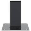 Square Post Base 4 pcs 61 x 61 mm Powder Coated Steel
