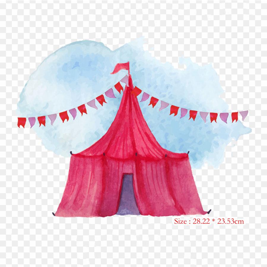 Circus Vintage Clown Pierrot Clown Iron On Heat Transfer Printing Vinyl Patches Sticker for Clothes DIY Appliques Washable Patches