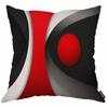 Modern Abstract Geometric Pillowcase Red Black Circle Art Cushion Cover Minimalist Home Decor Living Room Sofa Throw Pillow