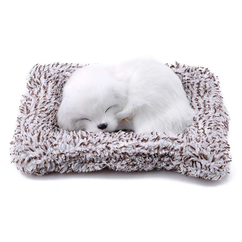 Car Stuffed Toys Lovely Simulation Animal Labrador/Husky Doll Plush Sleeping Dogs Toy Kids Car Decorations Birthday Gift