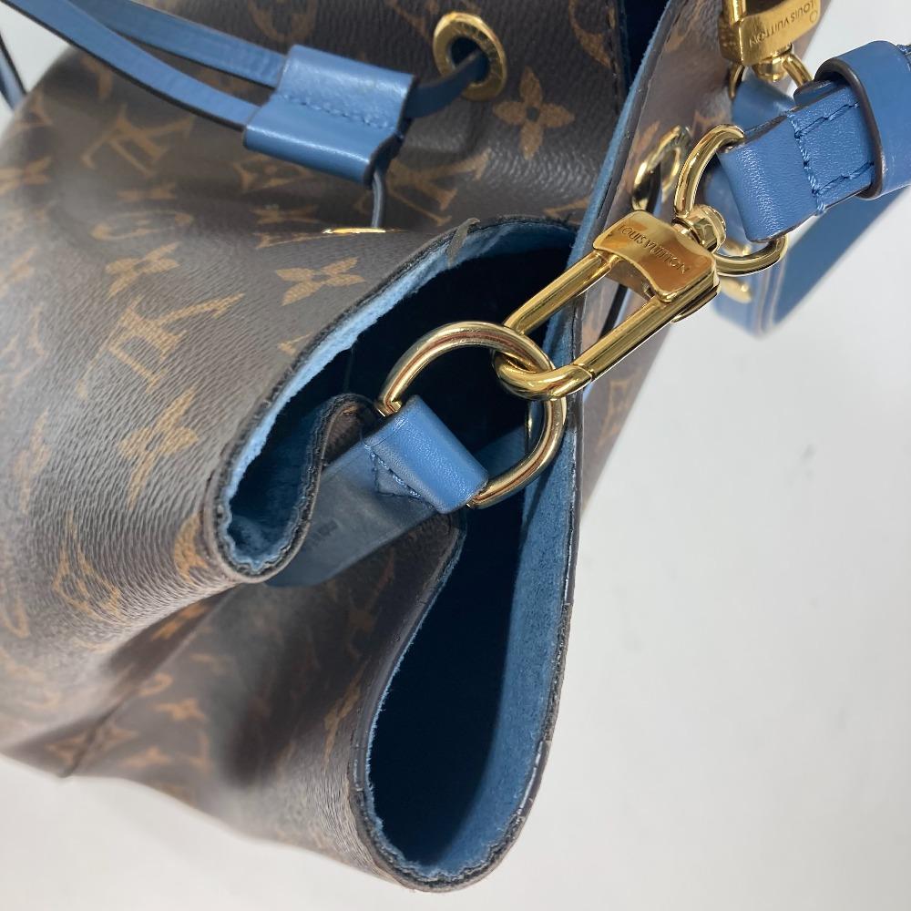Louis Vuitton M43569 Сумка-ведро Monogram Neonoe Наплечная сумка Коричневый x синий