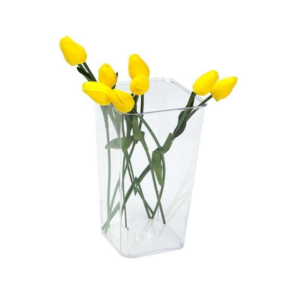 Modern Flower Bucket Acrylic Flower Wake Up Vase Household Deep Water Flower Pot Home Decoration