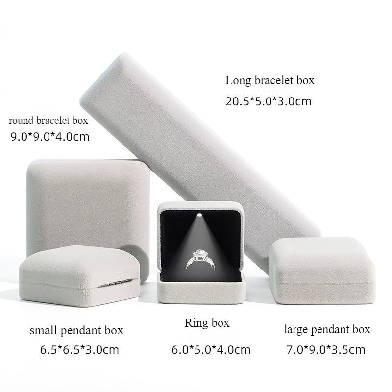 High end velvet iron box jewelry box, gold jewelry jade gift ring box, necklace bracelet jewelry packaging box