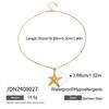 2025mother's Day Gifts Fashion Summer Jewelry Sets Dainty Stainless Steel Trendy Ocean Charms Starfish Shell Necklaces for Women